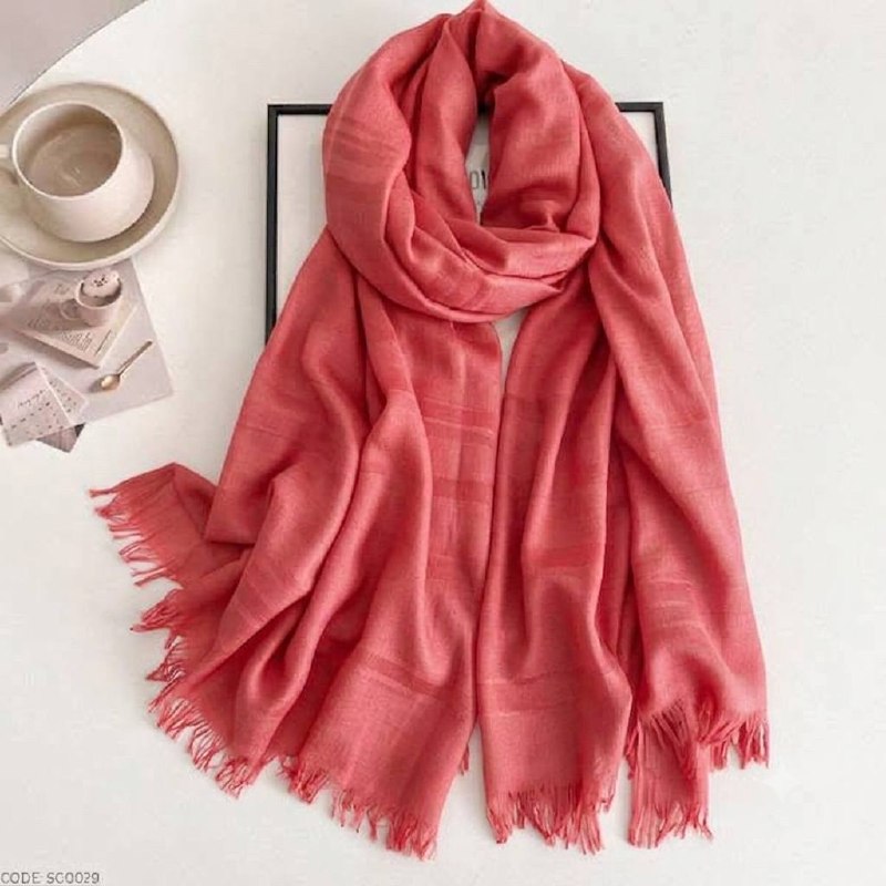 Turrki Cotton Coral Pink hijab