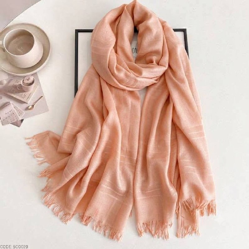 Turrki Cotton Peach Pink hijab