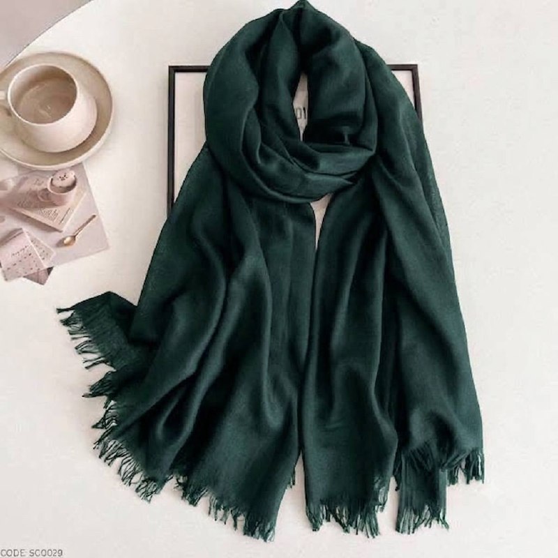 Turrki Cotton Bottle Green hijab