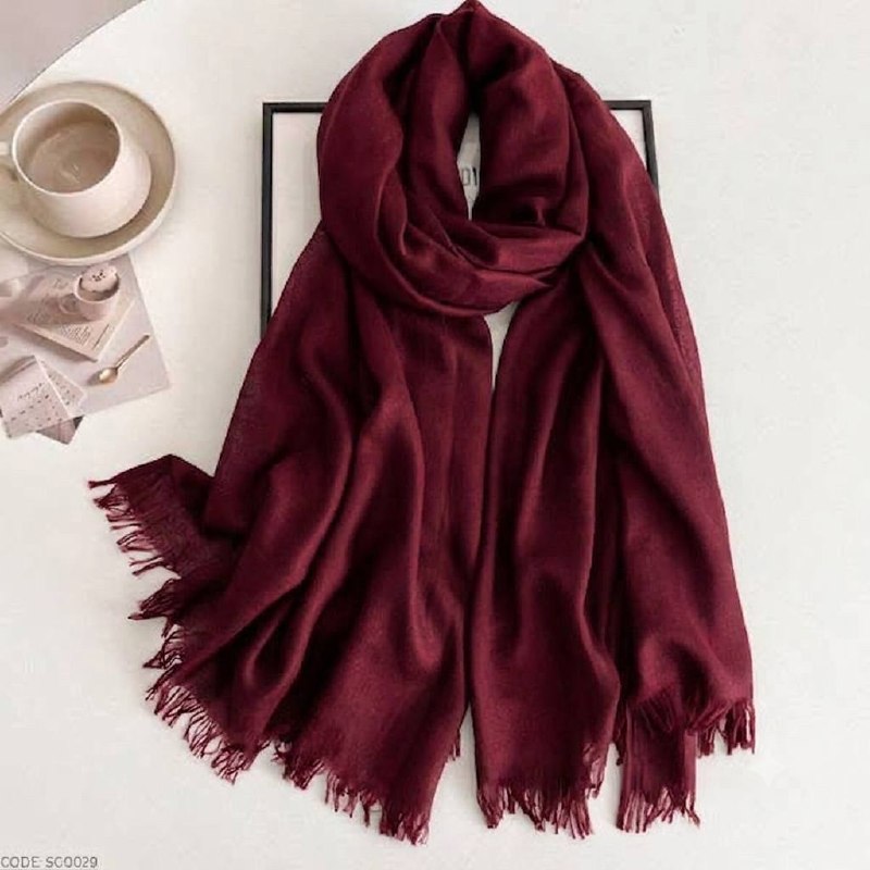 Turrki Cotton Maroon hijab