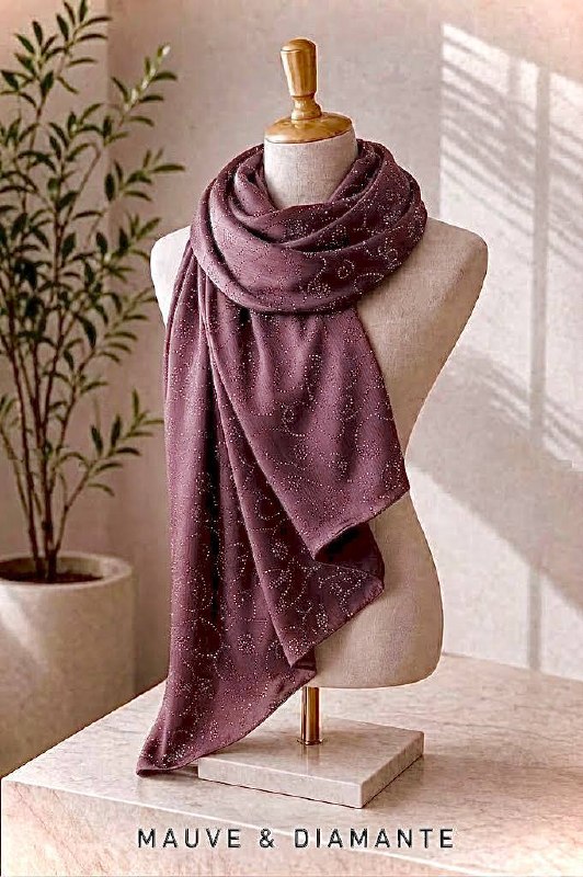 Silk Stone Mauve hijab