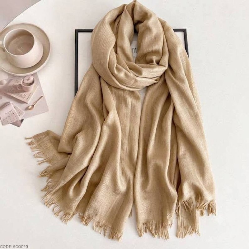 Turrki Cotton Beige hijab 188x83cm