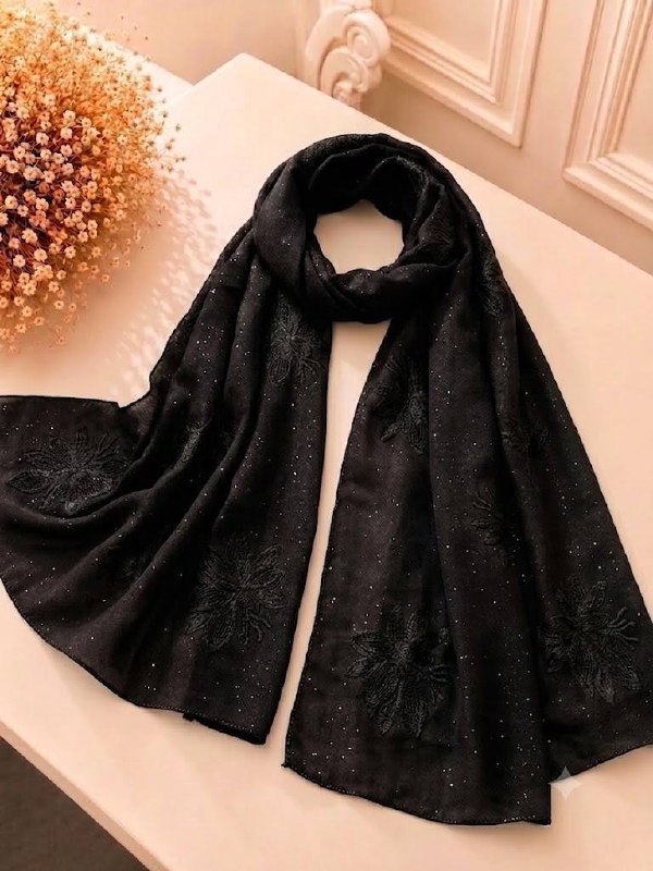 Mix Cotton Black hijab