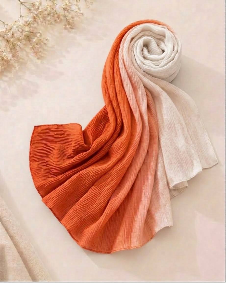 Dual Shade Crape Cotton