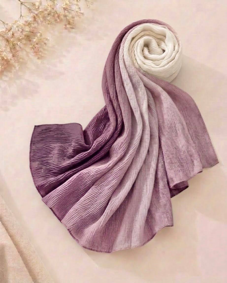 Dual Shade Crape Cotton