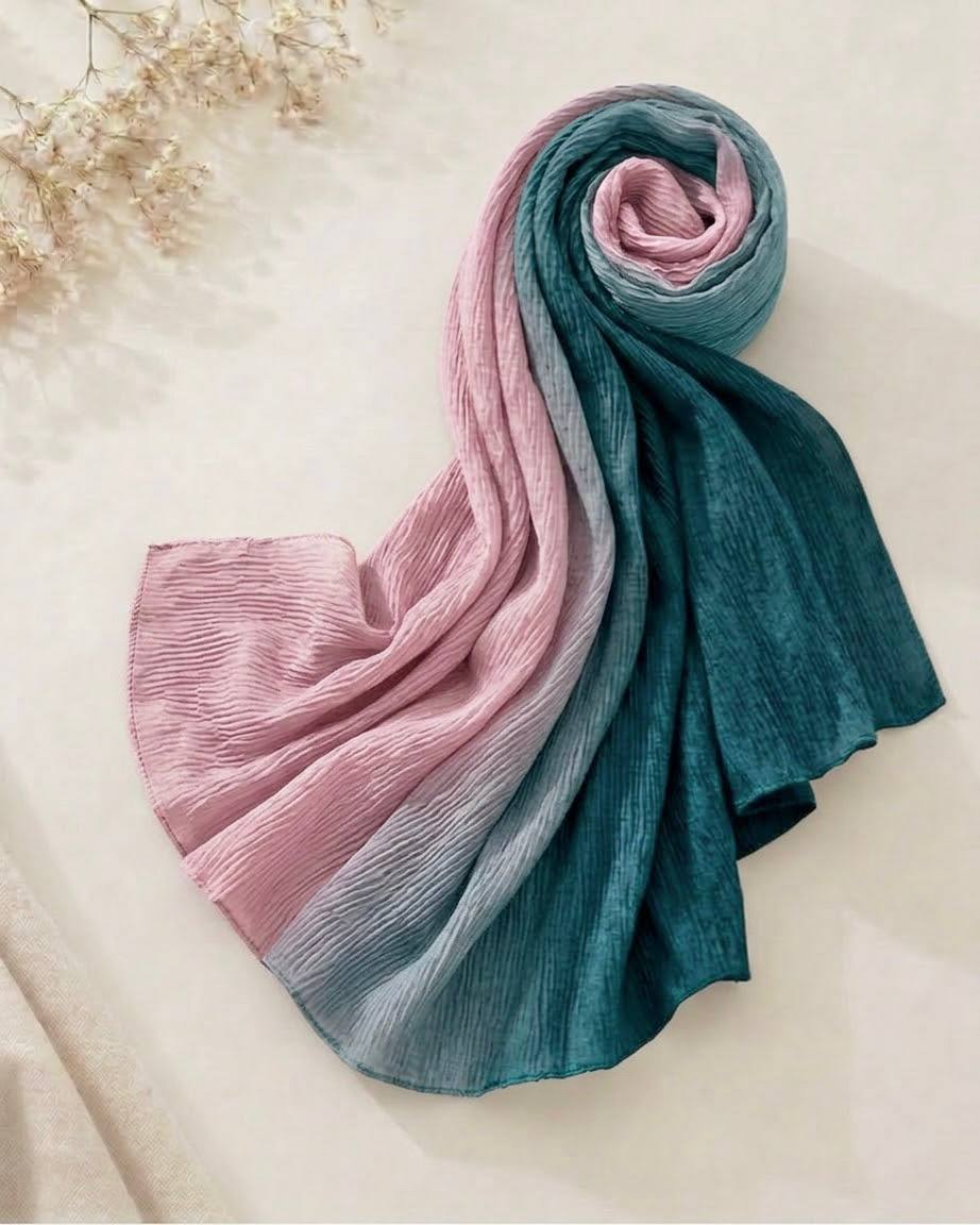 Dual Shade Crape Cotton