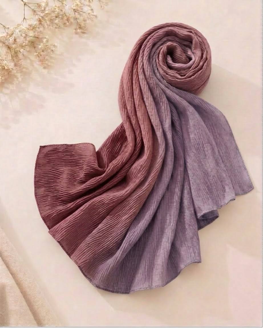 Dual Shade Crape Cotton