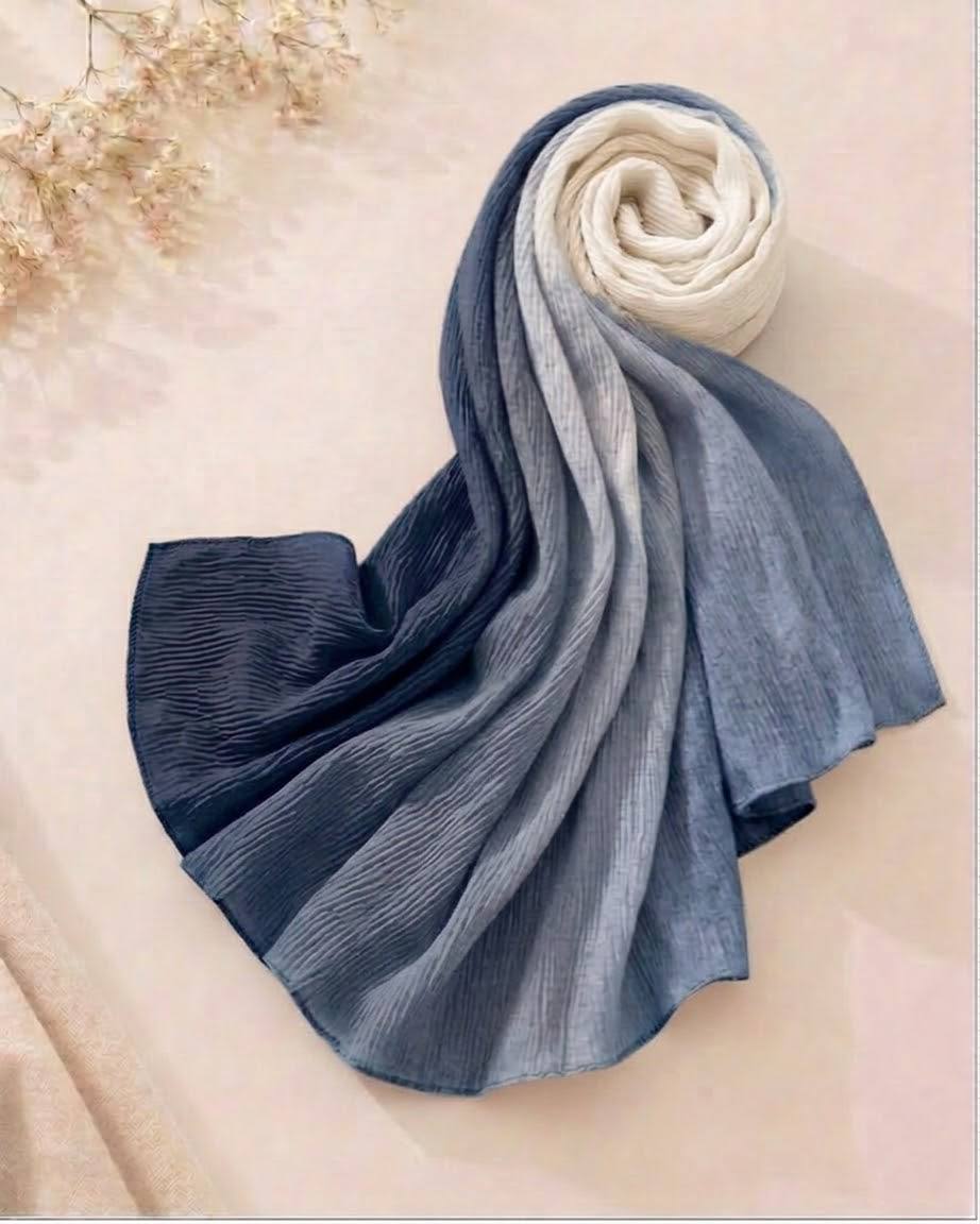 Dual Shade Crape Cotton