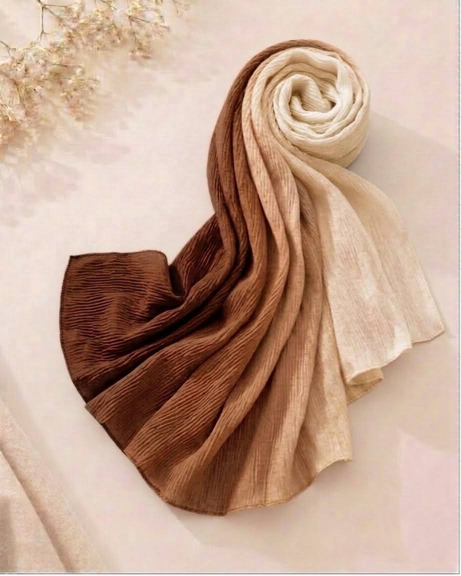 Dual Shade Crape Cotton