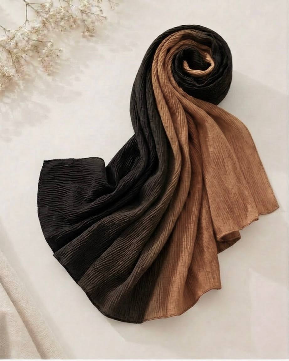 Dual Shade Crape Cotton